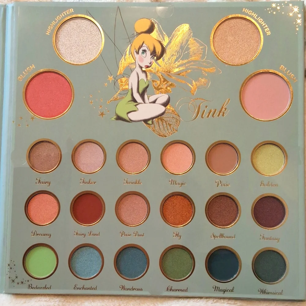 Disney Tinker Bell Eye Shadow Palette 22 Shades NWT Sealed